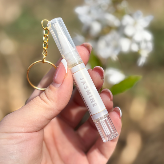 FLORAL CUTICLE OIL KEYRING